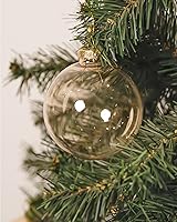 Vista 68 de DN DECONATION Deep Red Glass Christmas Ornaments, Set of 9, 3.15' Hanging Christmas Baubles for Xmas Tree Decoration, Wedding Party Gift