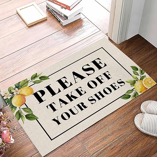 Tapete para puerta de entrada, divertido Qoutes de perfil bajo, tapete antideslizante con fieltro decorativo para el hogar, interiores y exteriores,