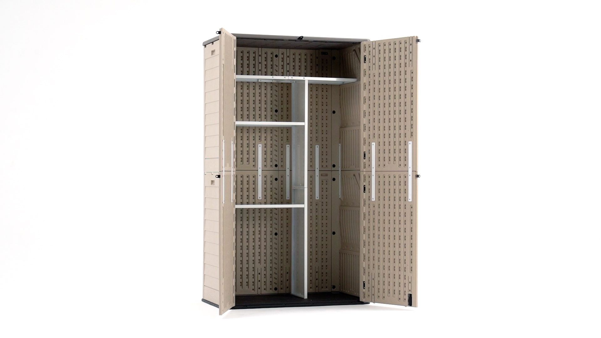 Amazon.com: YITAHOME 60 Cuft Metal Storage Shed Shelf, Space
