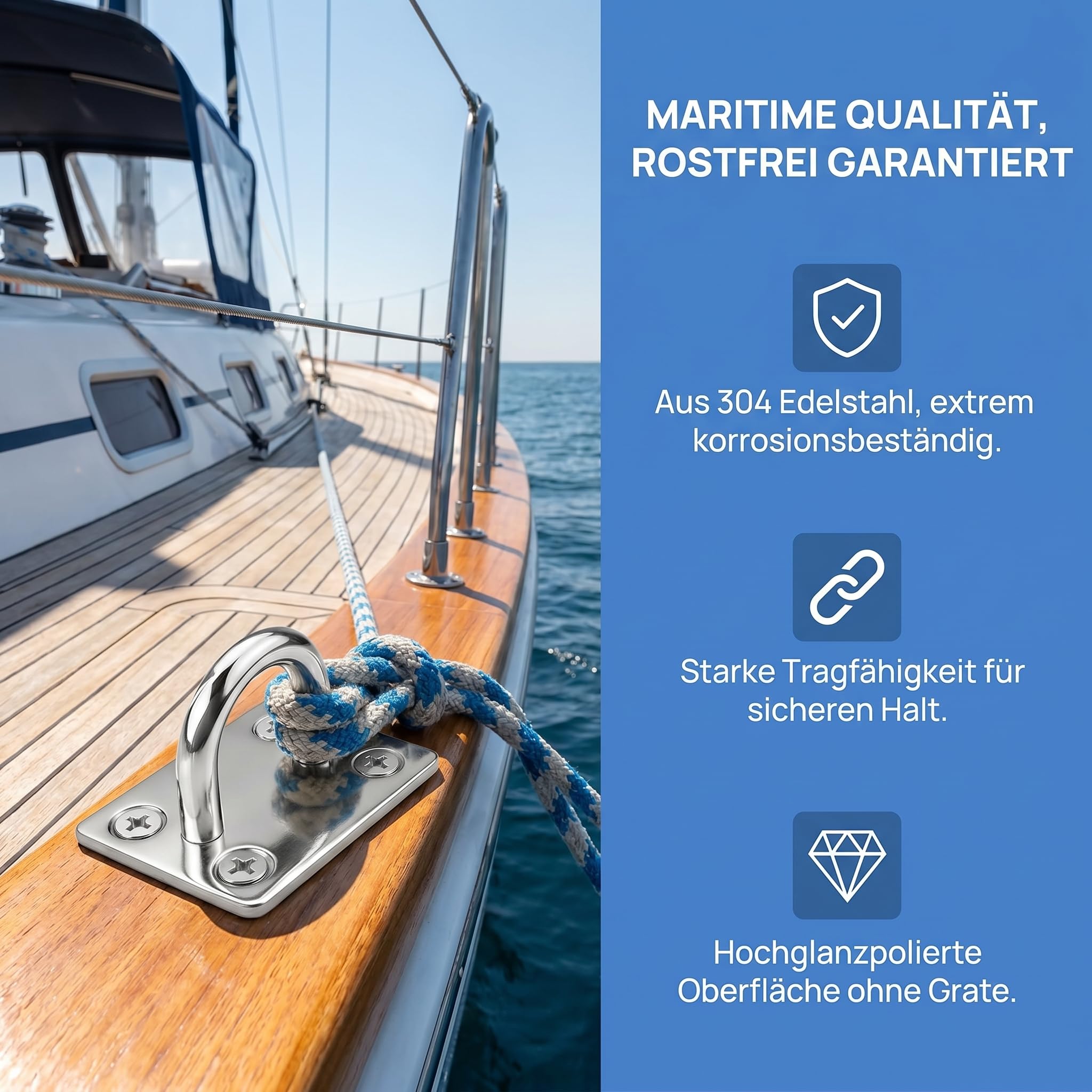 12 Stück Augplatte Edelstahl, M5 Ösenplatte Edelstahl 304 Decksplatte Augplatte Rhombic Pad mit Ösen Halterung Quadratische für Aufhängen von Gegenständen Befestigungshaken