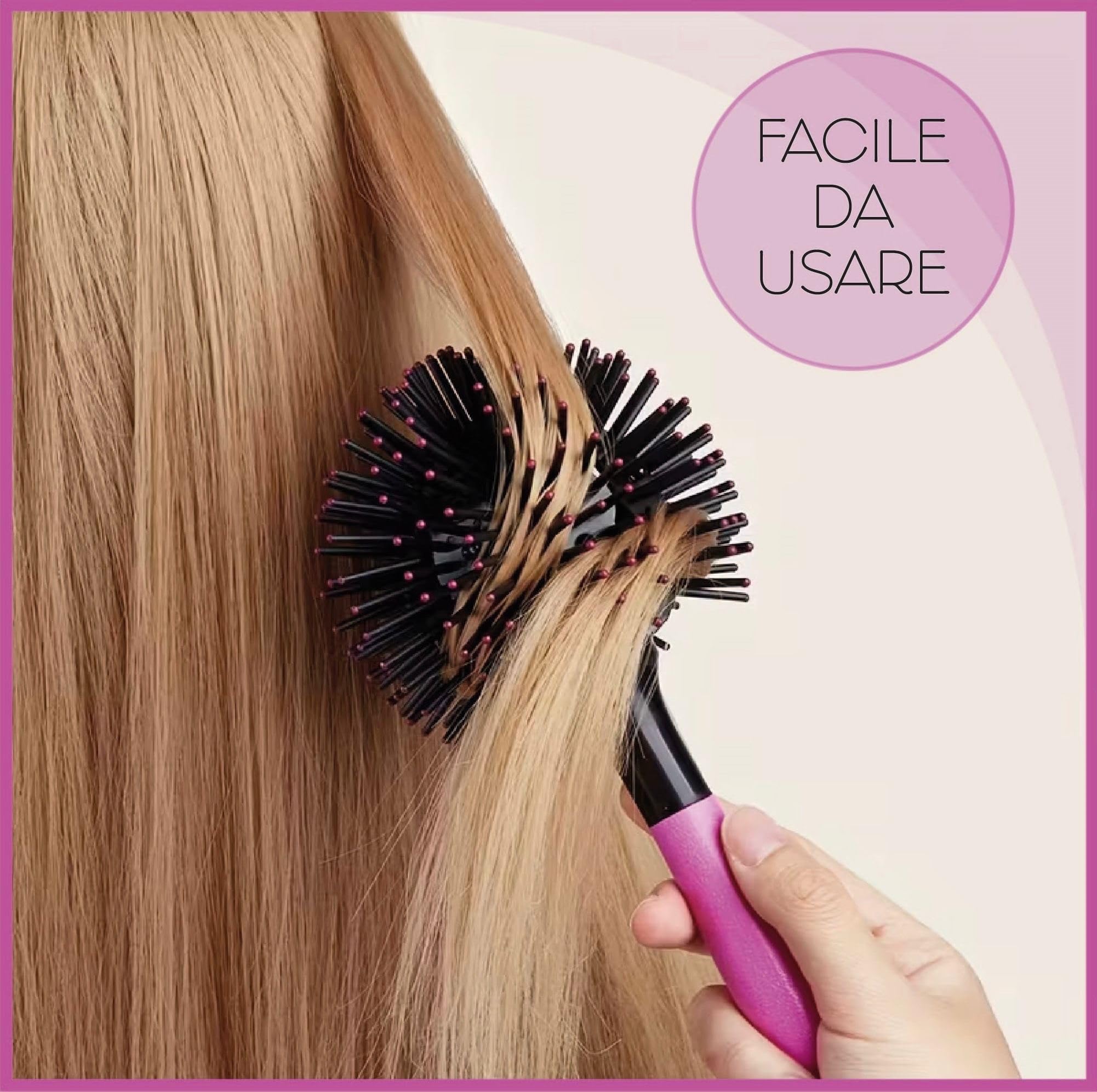 Spazzola Tonda per Capelli - Spazzola Ricci Styling e Onde Perfette, Professionale 1 pz
