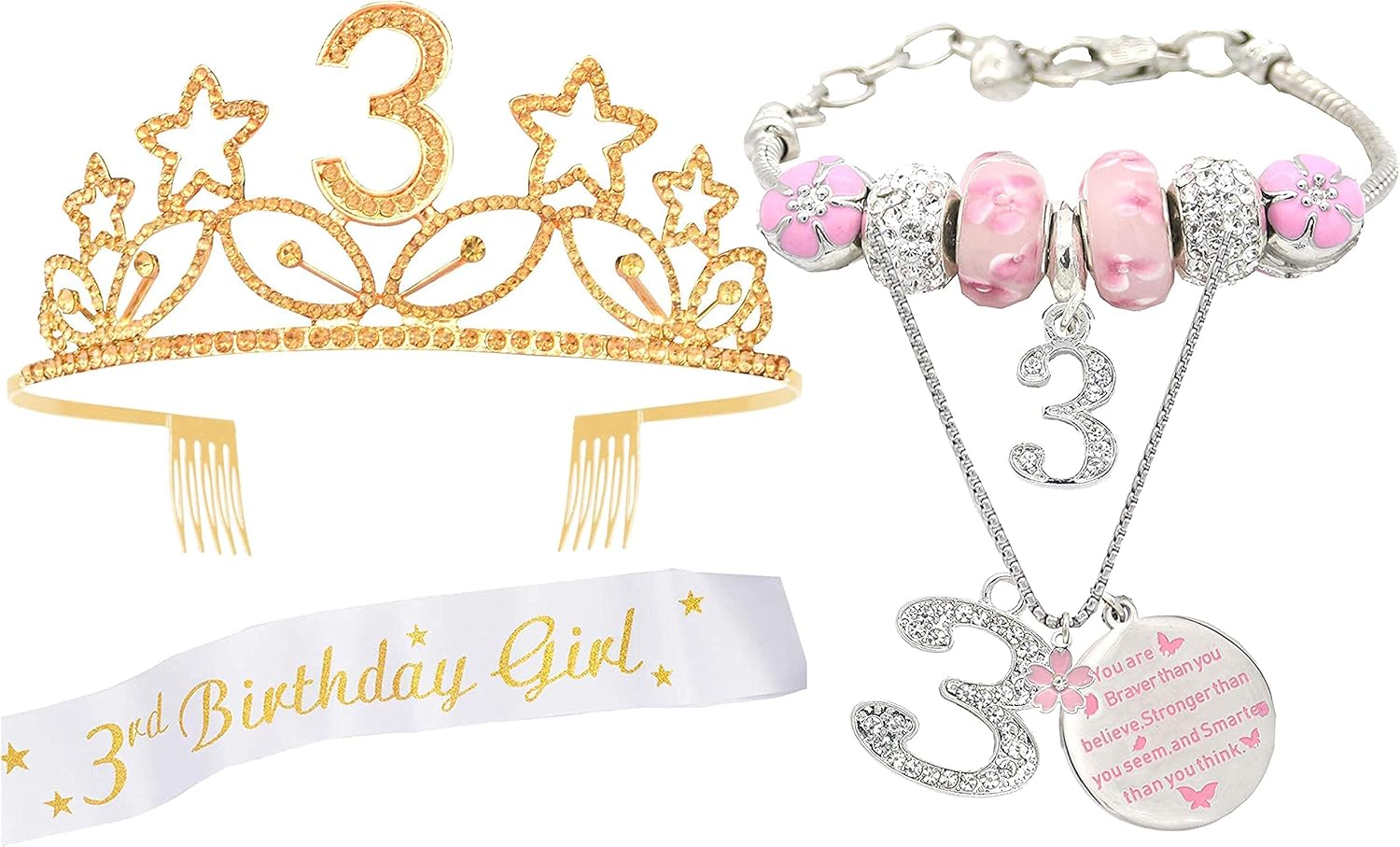 3rd Birthday Gifts for Girl, 3rd Birthday,3rd Birthday Girl, 3 Year Old Daughter