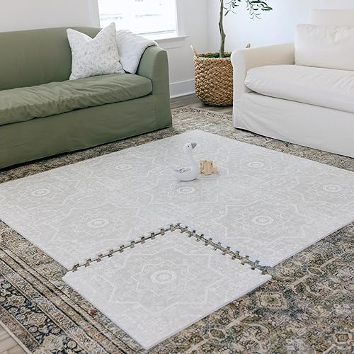 Miniatura 6 de Layla - Alfombrillas de juego para bebé (4 x 6 pies), tapete de juego de espuma EVA prémium para bebés y niños pequeños, perfecto para el tiempo