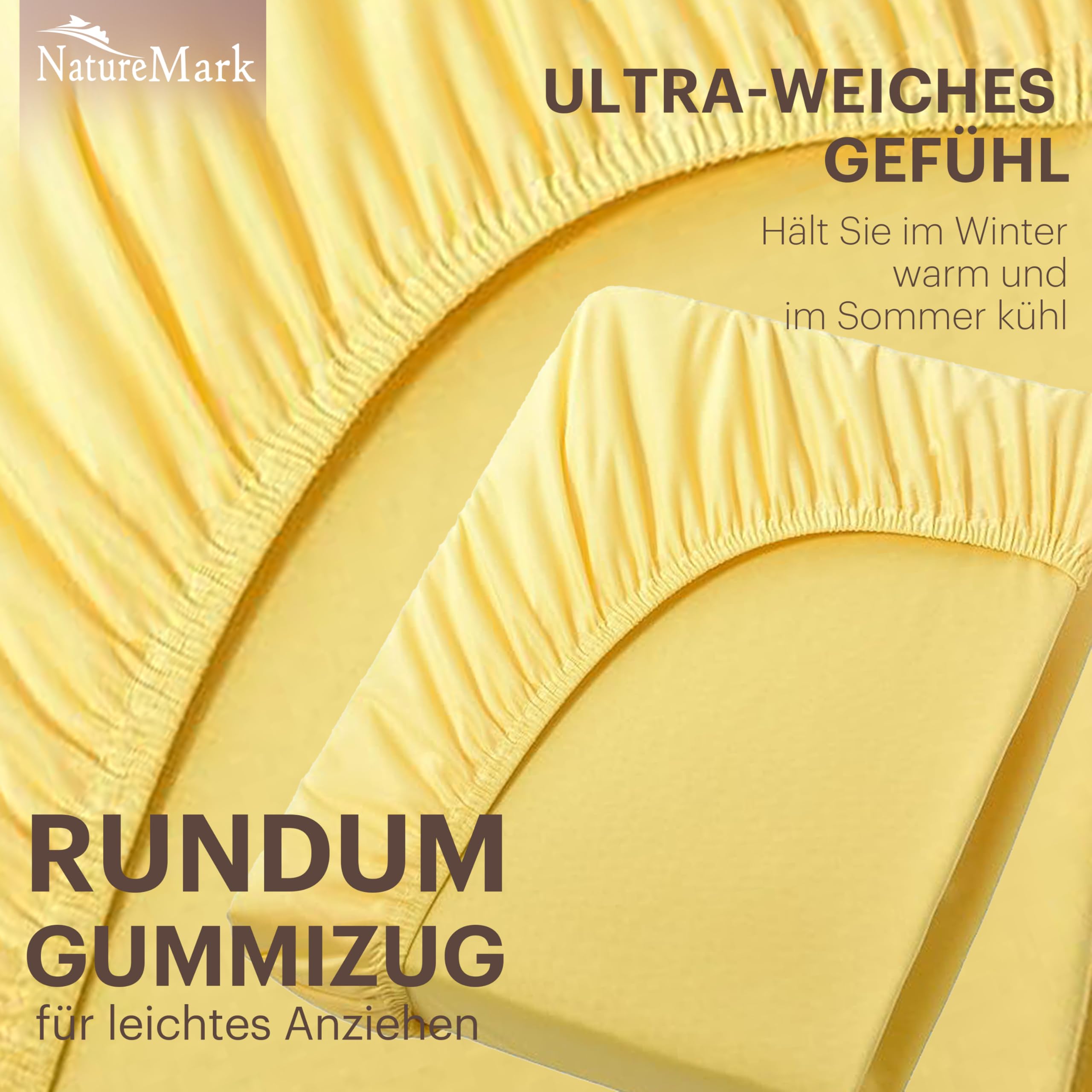 Lenzuolo Con Angoli Per Lettino 70x140 Cm - Cotone Jersey Elasticizzato - Giallo - OEKO-TEX
