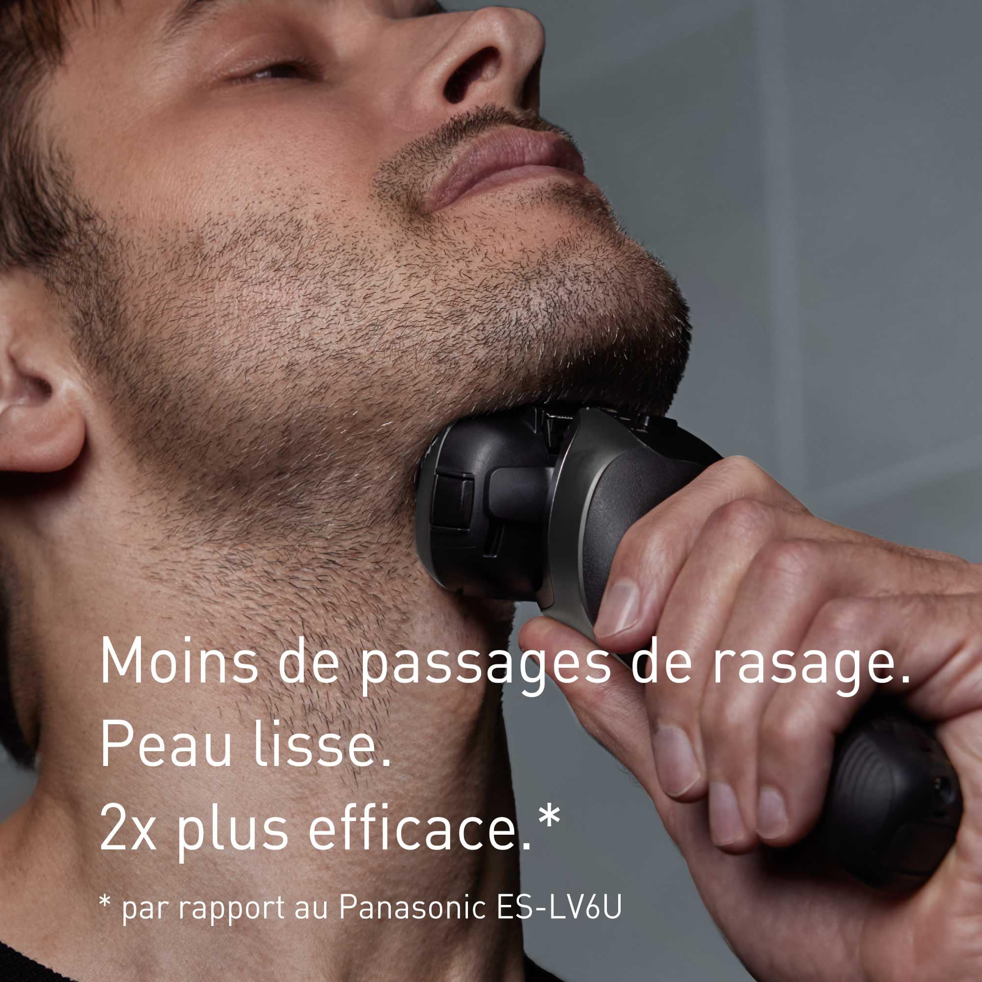 Panasonic ES-L550 Series 900 Rasoir Électrique 5 Lames pour Homme, Charge USB-C, Capteur de Barbe Intelligent+, Tête Flexible 20D, Rasage Humide & Sec, Tondeuse, Étui de Voyage