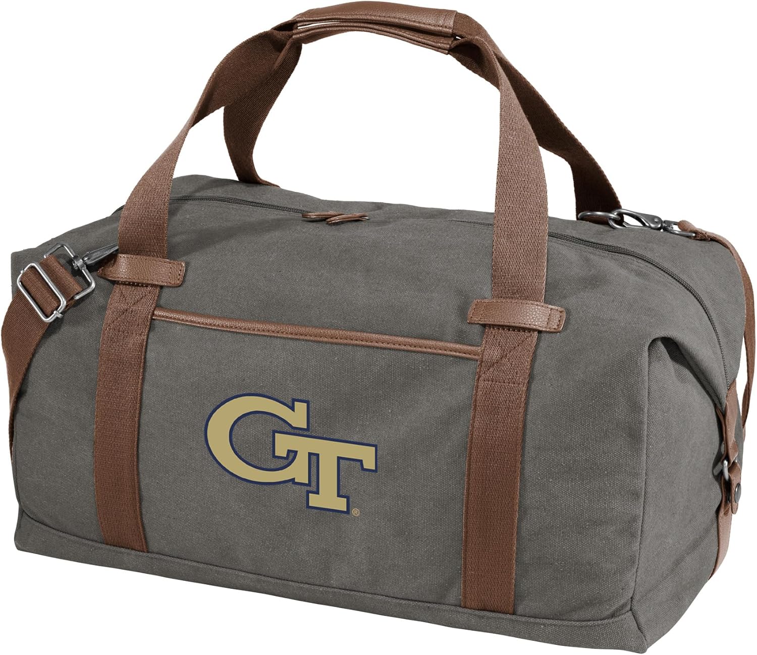 Georgia Tech Duffel Bag - Carryon, Overnight Travel Bag, Rich Canvas Fabric For Yellow Jackets Fans and Alumni