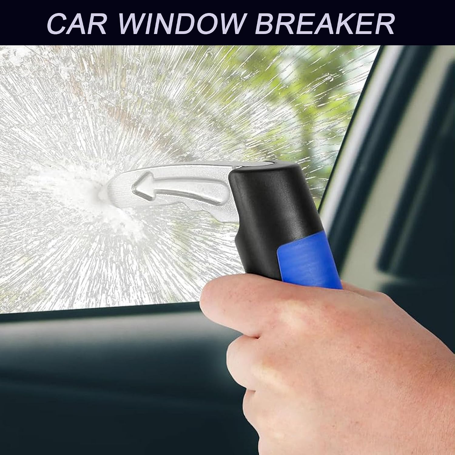 3 Pack Car Door Handle for Elderly-Auto Cane Portable Vehicle Support Handle-Car Door Assist Grab Handles with Window Breaker Standing Mobility Aid