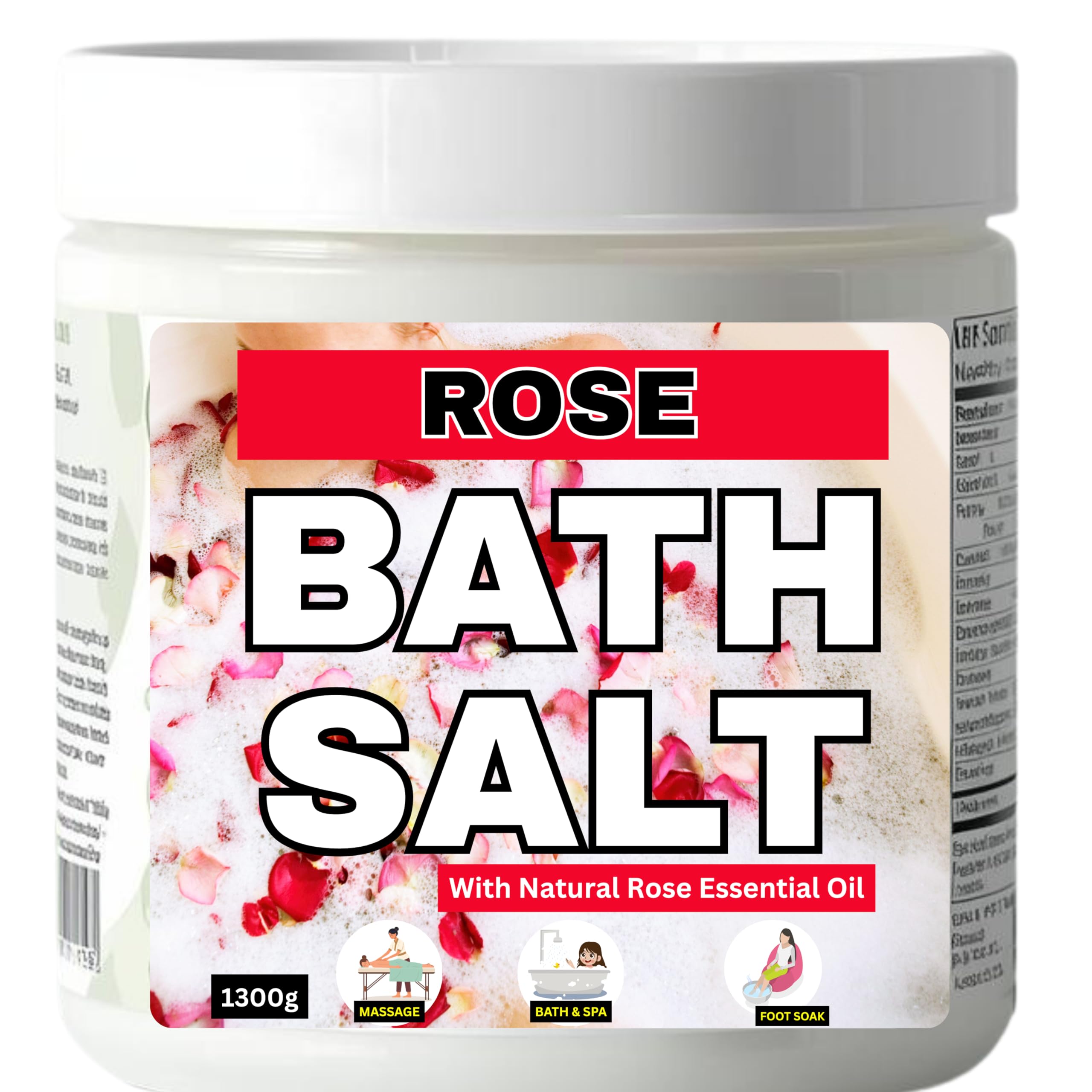 Sea Breeze Fast Acting Bath Salts 1300g - Natural Rosewood Oil & Sea Breeze Extract - Best for Relaxing - Beauty - Bathing - Body Care - Wellness - Relax - Aromatherapy - Spa - De-Stress Bath Salts n for foot-image-14