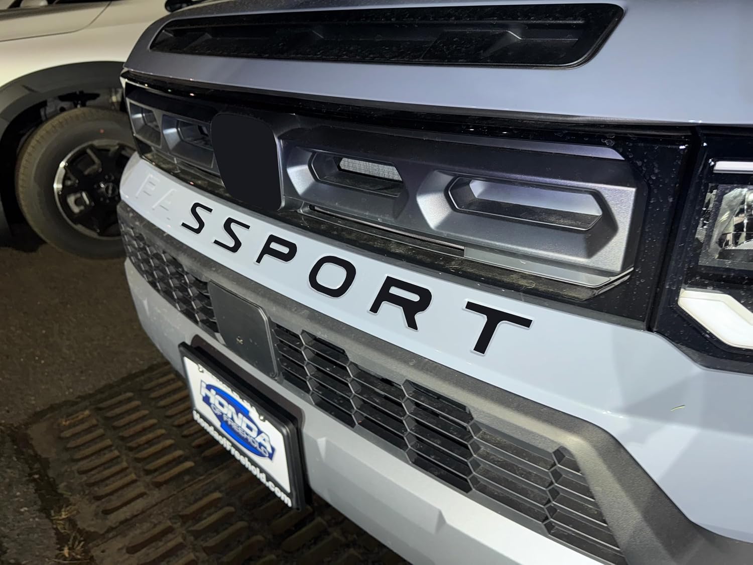 Limitless Parts Front Bumper Letters Compatible with 2026 Honda Passport 1/16" ABS Plastic with Adhesive Updated Matte Black