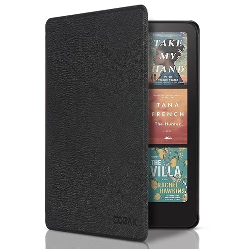 CoBak Hülle für 7 Zoll Kindle Paperwhite 12th Gen 2025/2024 und Kindle Colorsoft Signature Edition - Völlig Neue Smart Cover mit Auto Schlaf/Aufwach, Schwarz