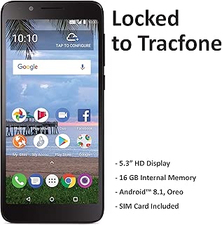 TracFone TCL LX 4G LTE Prepaid Smartphone (Locked) - Black - 16GB - Sim Card Included - CDMA - coolthings.us