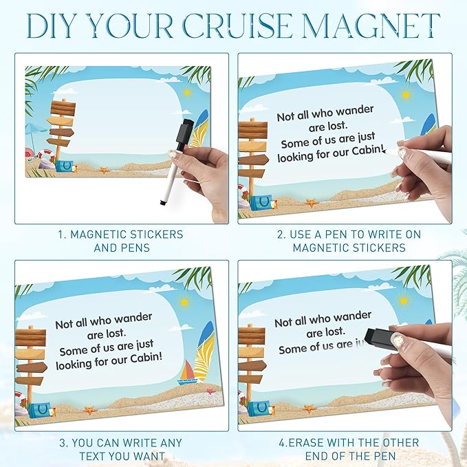 Decoración Magnética de Barco para Puertas - 9 Piezas miniatura 5