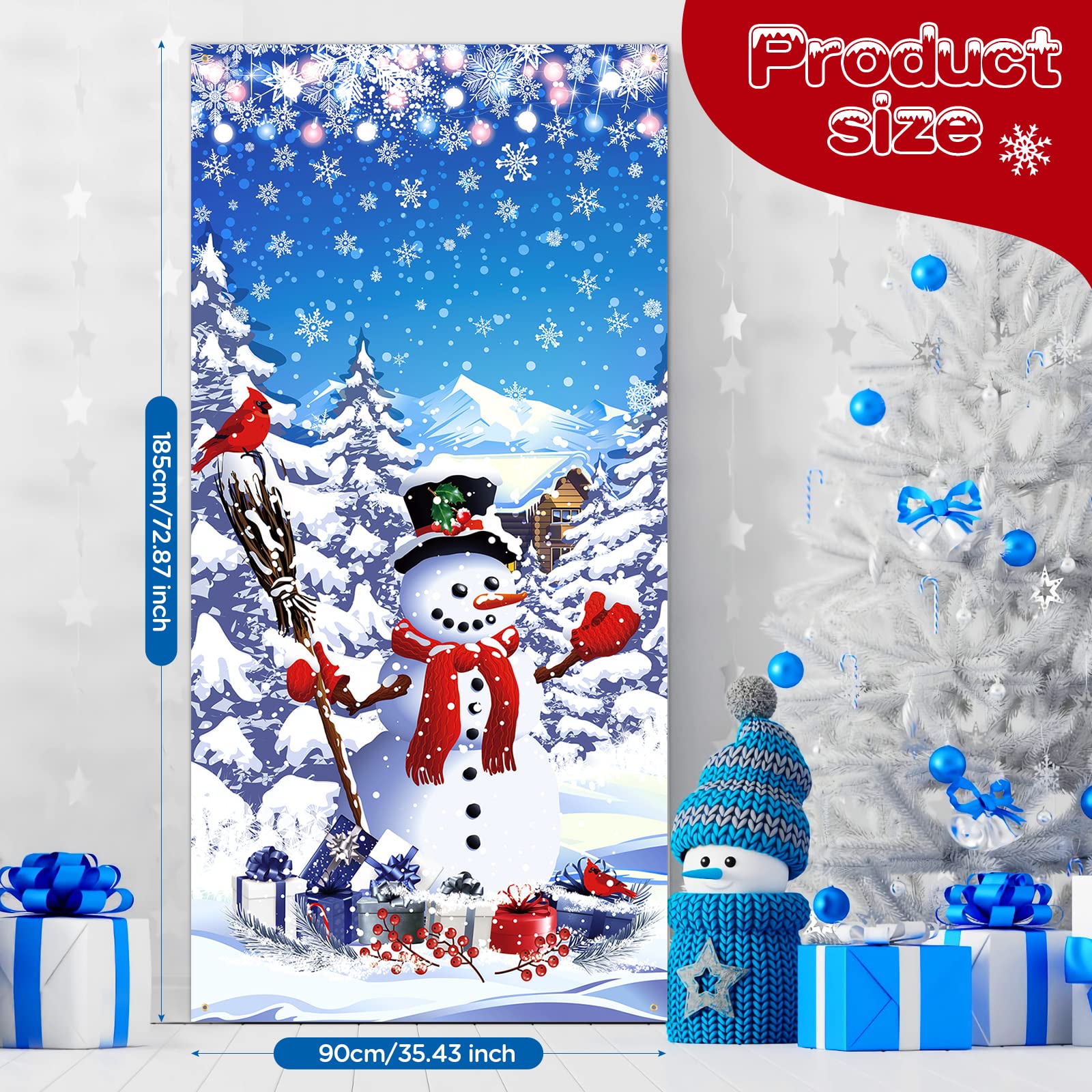 Grand Porte-bas Noël Bonhomme De Neige – Résine Lourde, Vintage