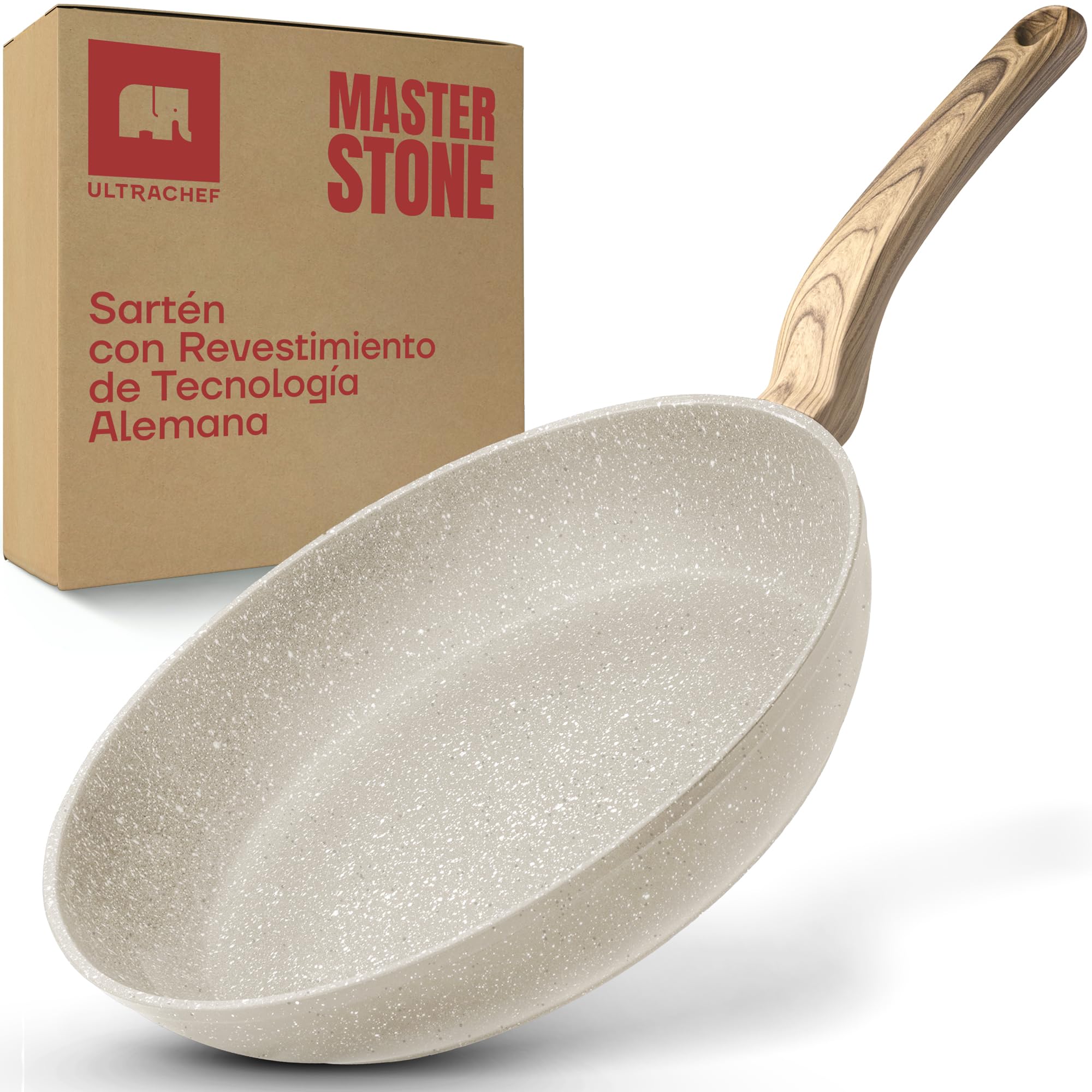 ULTRACHEF Sarten De Aluminio Ultrachef Master Stone Blanco 24cm
