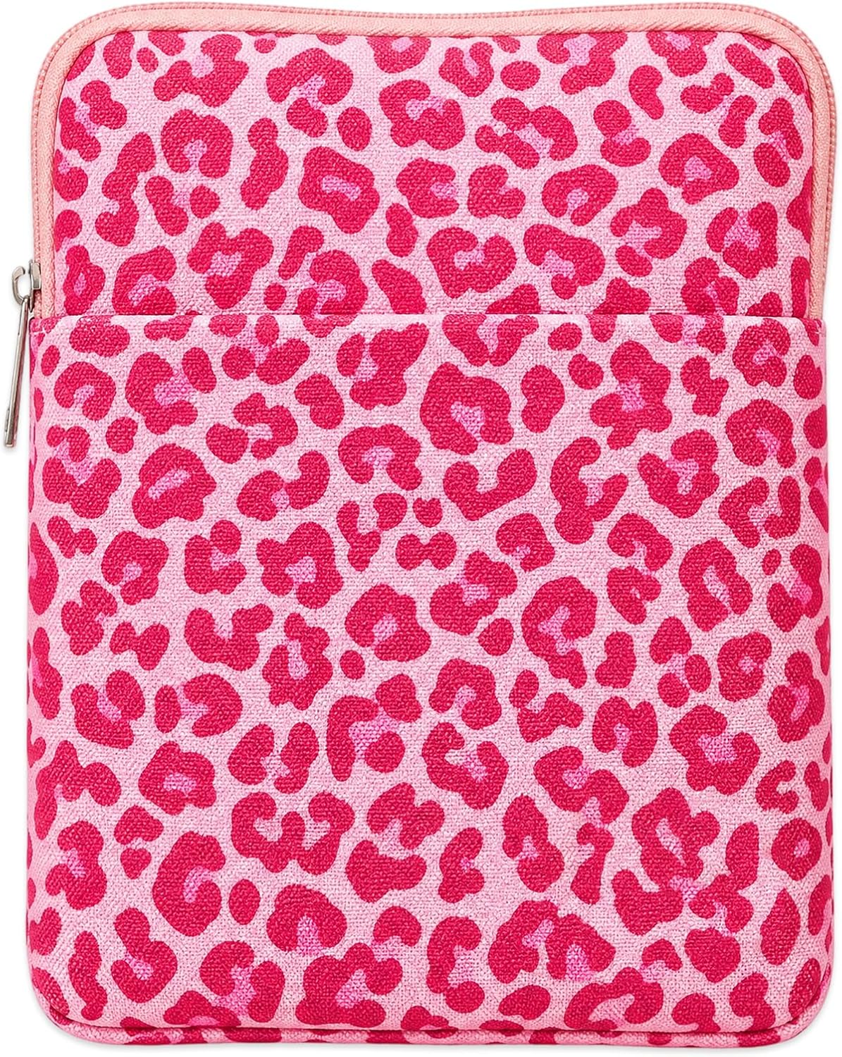 Padded Ereader Sleeve for Kindle - Protective Book Sleeve Pouch for 6-7 Inch Paperbacks and Tablet Carrying Pink Bow Reading Accessories Bookworms Reading Lovers Women Friends Birthday Gifts