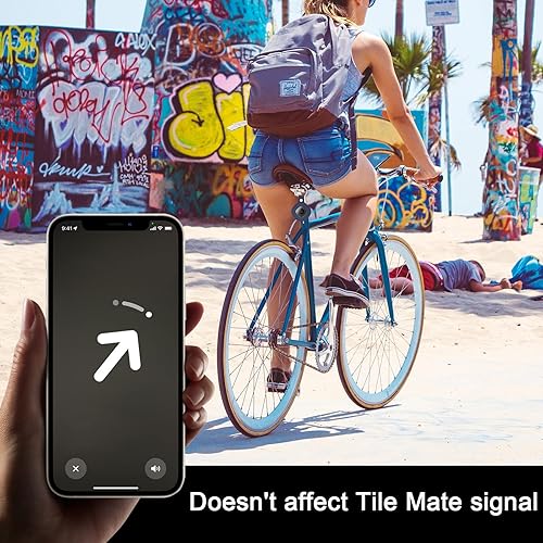 Miniatura 8 de CaSZLUTION Funda protectora de piel con llavero compatible con Tile Mate, Samsung Galaxy SmartTag, 1 paquete (azul oscuro)