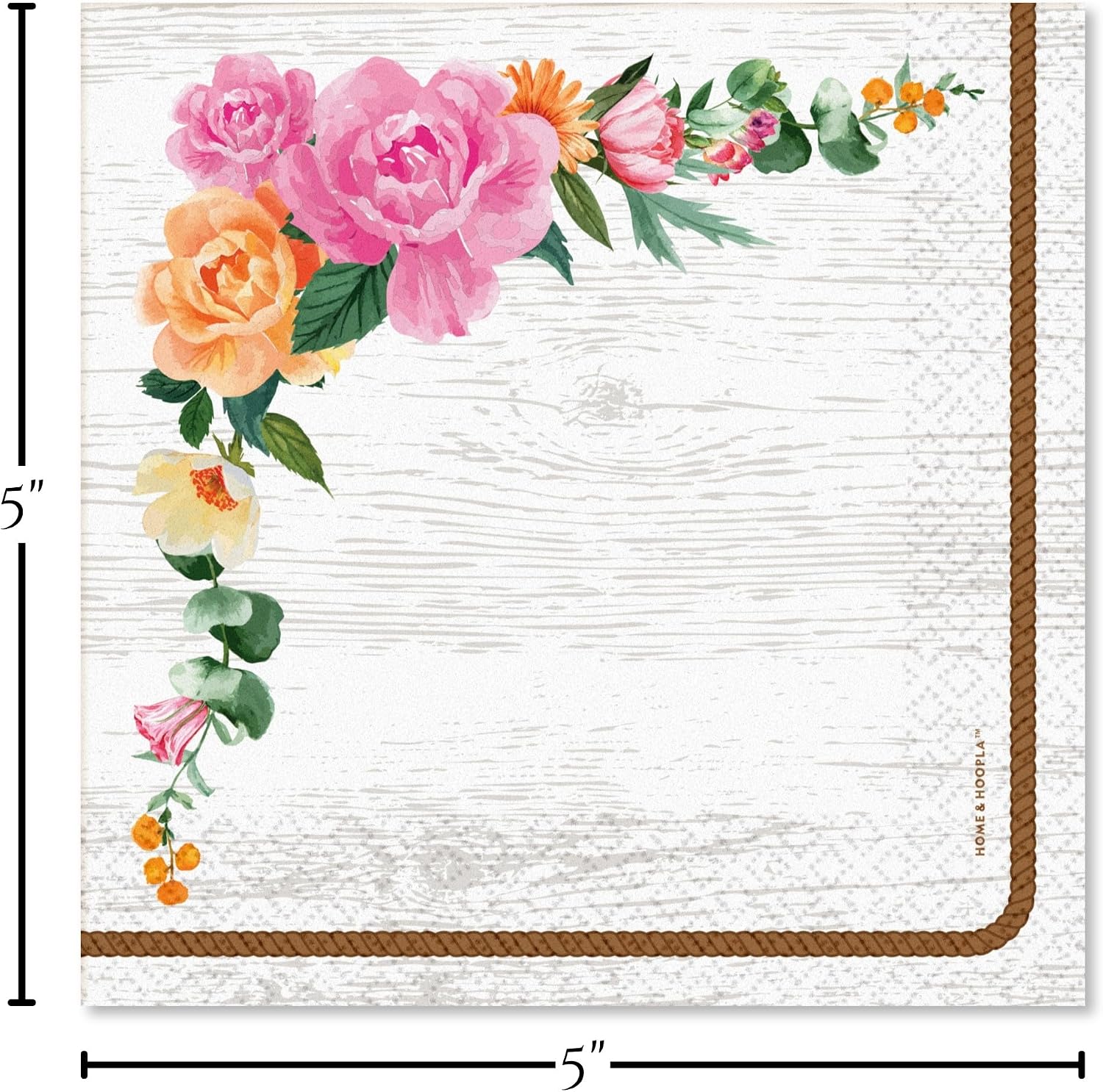 HOME & HOOPLA Pink Cowgirl Party Supplies — Howdy Western Dessert Plates, Floral Napkins and Pink Cups Set (Serves 16) — Girl Cowgirl Birthday, Rodeo, Disco Cowgirl, Western Theme Party Decorations image 4