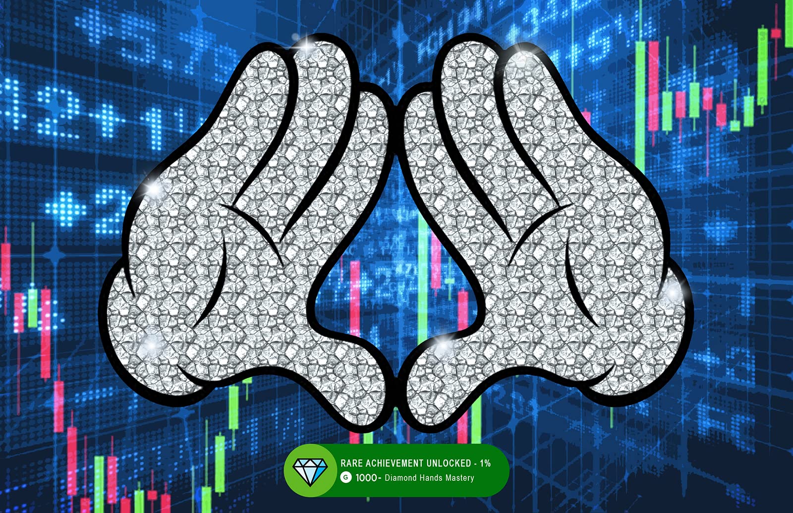 Amazon.com: Diamond Hands WallStreetBets Illustration - WSB Stock Market  Reddit Pop Art Home Decor Poster Print (11x17 inches): Posters & Prints