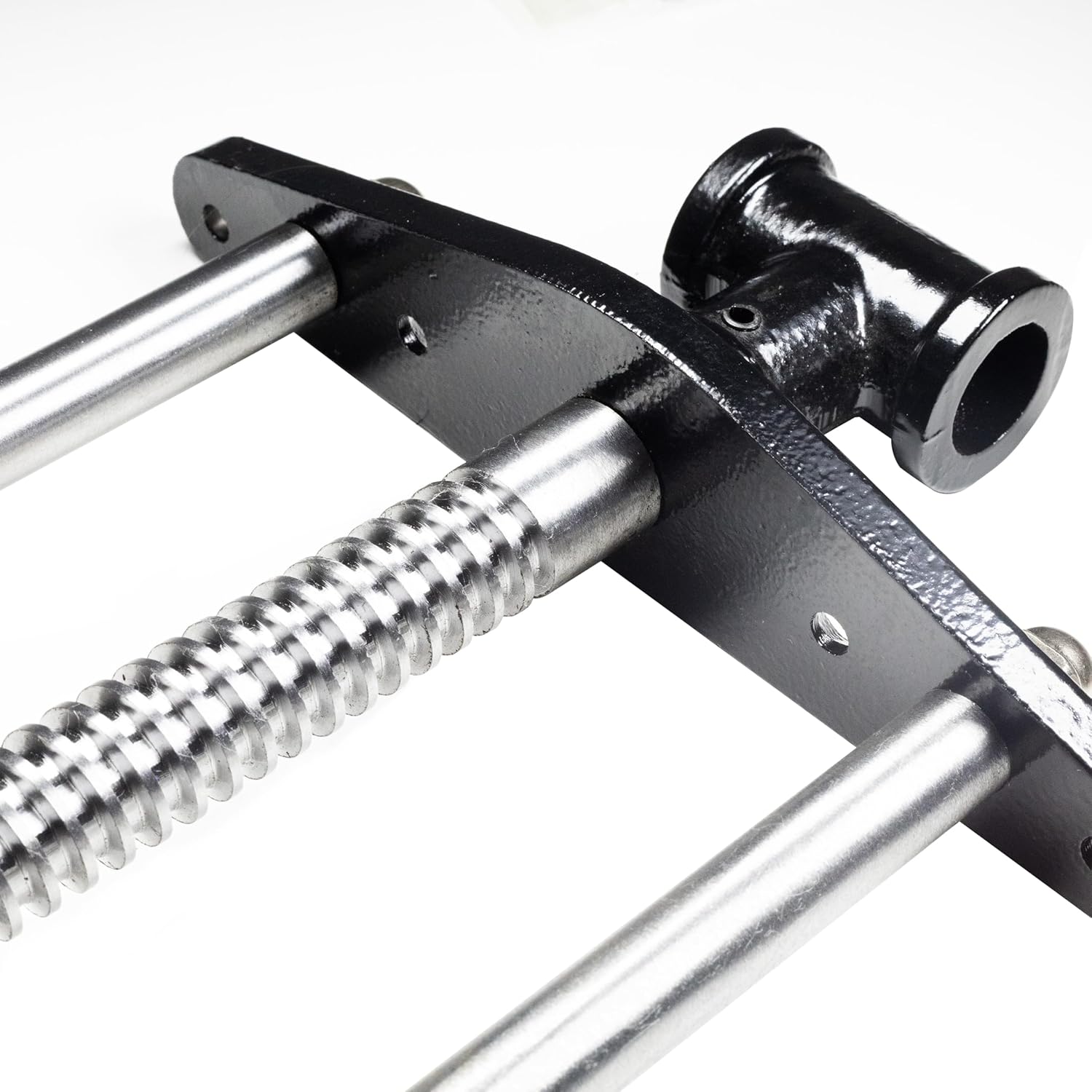 HFS(R) 9 Inch Woodworking Bench Vise, Heavy Duty Front Screw Vise for Workbench Chrome plating Leg Vise Hardware Woodworking with Mounting Screws