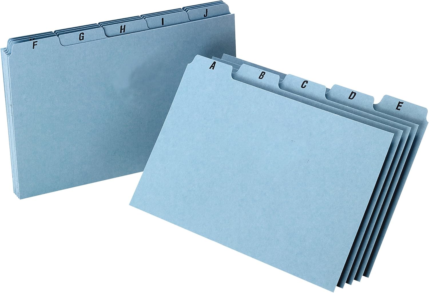 Oxford AZ Index Card Guide Set, 5 x 8 Inches, Blue