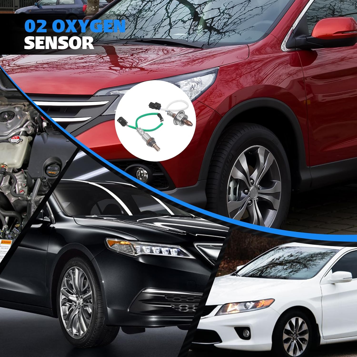 234-9131 234-4574 Oxygen O2 Sensor for Honda Accord 2013-2017 CR-V 2015-2016 Acura ILX 2016-2021 TLX 2015-2020 Upstream and Downstream 2-PC Set Replace 36531-5A2-A01 36532-RX0-A01