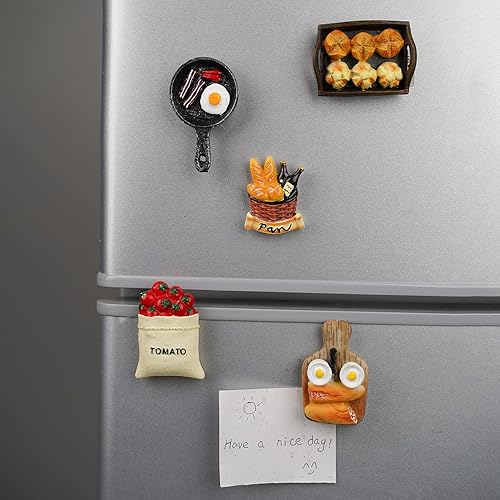 Miniatura 3 de Aiuwo Imanes de refrigerador para imanes de refrigerador, bonitos imanes para decoración de cocina, perfectos para refrigeradores, pizarras blancas,