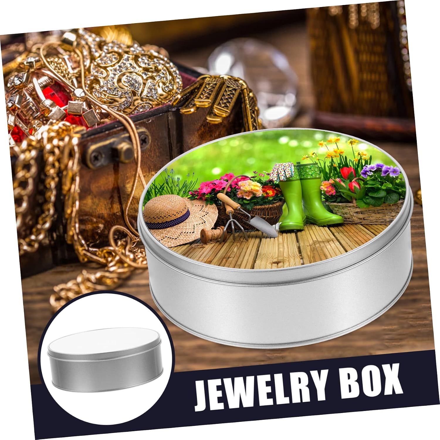 SHOWERORO Sublimation Transfer Diy Iron Box Versatile Candy Box and Cookie Case for Custom for Tumbler Boxes and Creative Diy Projects