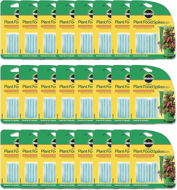 Miracle-Gro Picos de alimento para plantas de interior, 24 unidades (paquete de 24) | Para plantas de interior con flores y follaje