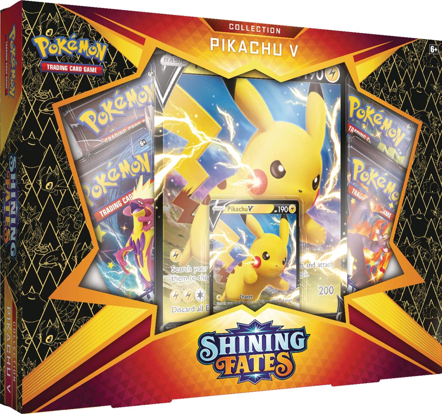 pokémon trading card game pikachu v box Amazon.com: Pokemon TCG: Shining Fates Collection Pikachu V Box : Toys &  Games