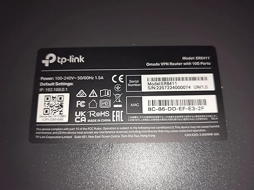 Vista 16 de TP-Link ER7206 Multi-WAN Profesional con cable Gigabit VPN Router Mayor capacidad de red SPI Firewall Omada SDN Equilibrio de carga integrado