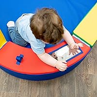 Vista 3 de Children's Factory Anillo de juego con túnel y tobogán, primario, CF322-162, escalador de espuma para bebés, juguete de escalada para niños y niños