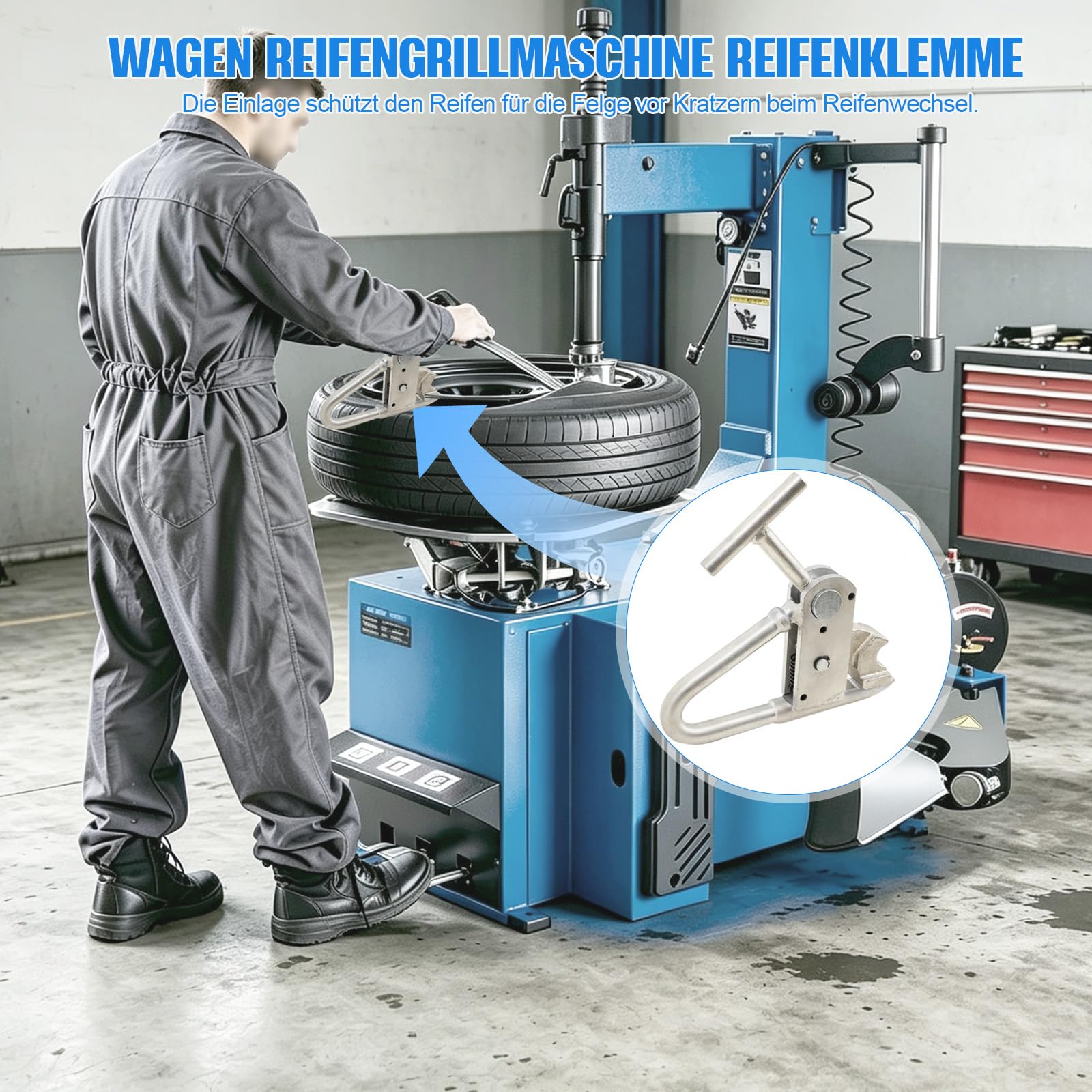 Wulsthalteklammer LKW Wulsthalteklemme Wulsthaltezange Reifenmontage Reifenwechsler Reifenwulstklemme Wulsthalter Reifenmontage Hilfe Werkzeug, Stärken Sie den kurzen Abschnitt