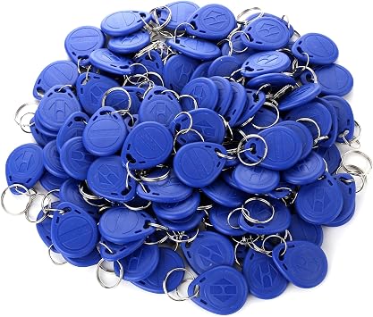 100pcs 125khz Wholesale New RFID Proximity Id Card Token Tags Key Keyfobs Blue