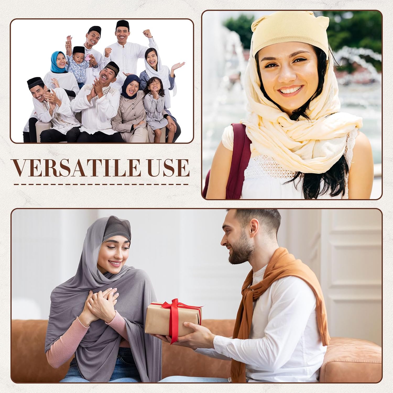 24 Pcs Hijab Scarf for Women Solid Color Chiffon Long Scarf Shawls and Wraps Lightweight for Muslim Women Gifts - Image 6