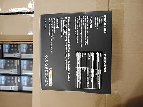 Miniatura 8 de Smiling Shark Linterna frontal recargable, 2025 nueva lámpara LED de cabeza montada en la oreja 1000 lúmenes con sensor de movimiento y 5 modos en