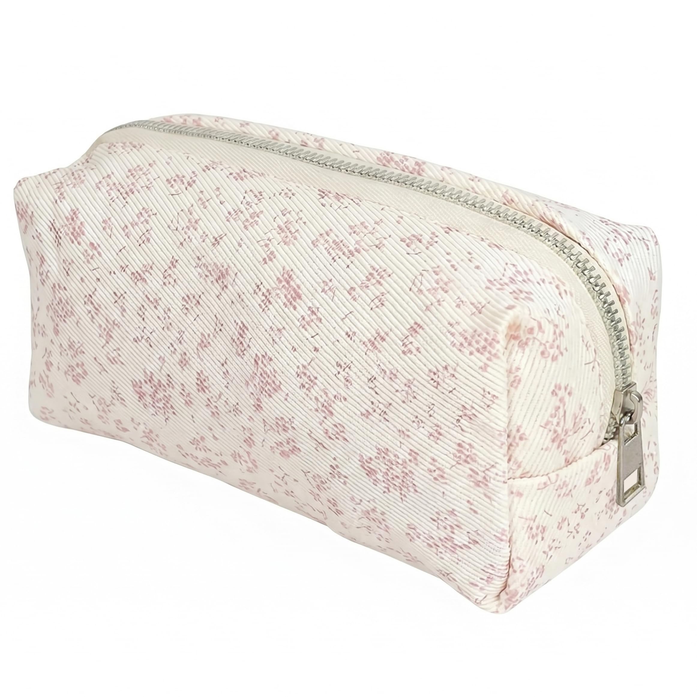 Aetherize Style1 Large-Capacity Floral Makeup Pouch, Cute Cosmetic Bag Multi-Use Storage for Travel