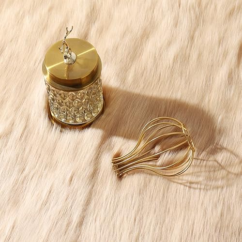 Miniatura 9 de Alfombra de piel sintética de oveja súper suave y esponjosa, para dormitorio, dormitorio, sofá, sala de estar, pasillo, mesita de noche, alfombra