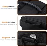 Lacdo Compact Camera Bag Case for SLR/DSLR and Mirrorless Cameras, Fits Canon, Nikon, Sony, Panasonic, Olympus Cameras and Lenses, Camera Shoulder Bag Crossbody Sling Bag for Photographer, Black
