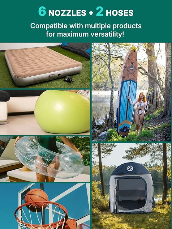 Niphean Paddle Board and 50 PSI Rechargeable Electric Pump