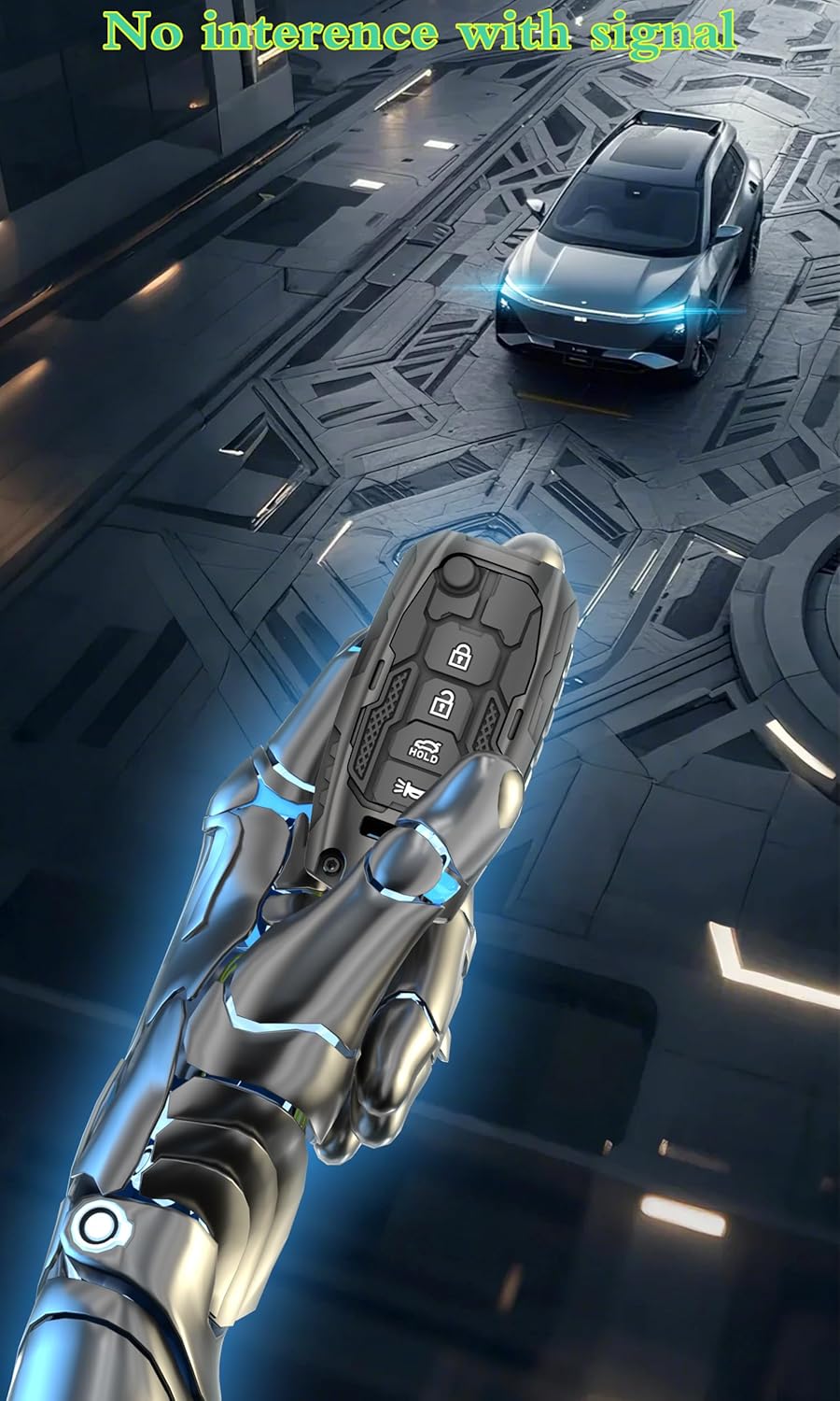 Zinc Alloy Key Fob Cover Case Protector for kia, Keychain, Accessories Compatible with Kia Rio Optima Soul Sportage Sorento Caren 4 Buttons Flip Key Fob (Black)