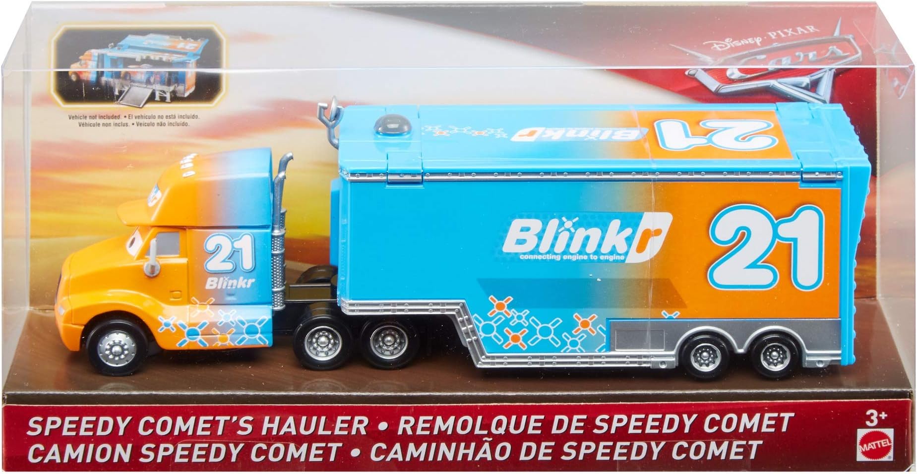 Cars Disney Pixar Blinkr #21 Speedy Comet's Hauler
