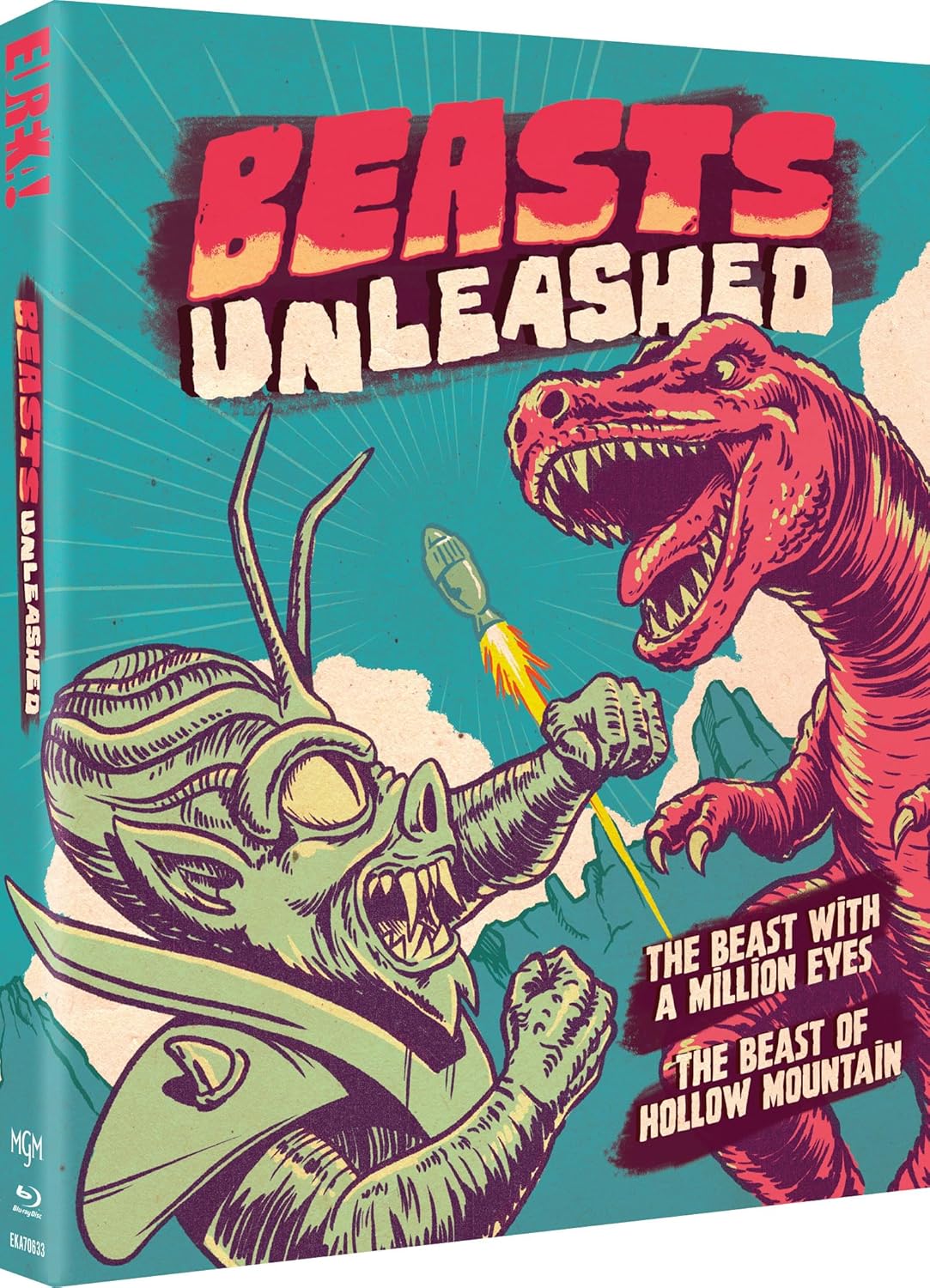 Beasts Unleashed: The Beast with a Million Eyes / The Beast of Hollow Mountain (UK Blu-ray) - Eureka Entertainment Blu-ray