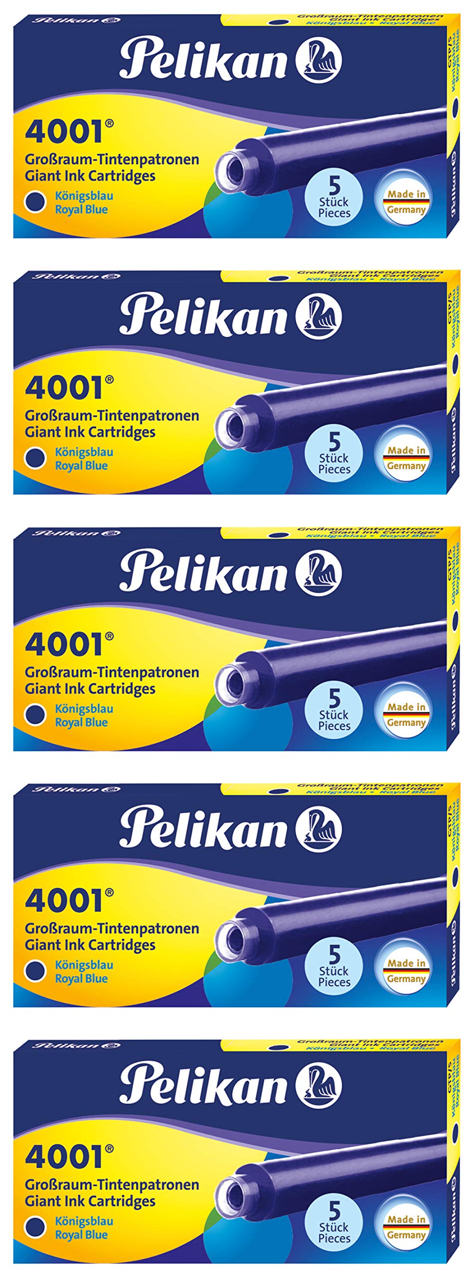 Cartouche d'encre Pelikan 4001 pour prendre des notes au bureau en bleu