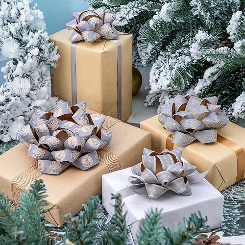 Vista 12 de RUSPEPA Surtido de lazos de regalo de cumpleaños de papel kraft, diseño colorido de arco iris para Navidad, vacaciones, cumpleaños, bodas, baby