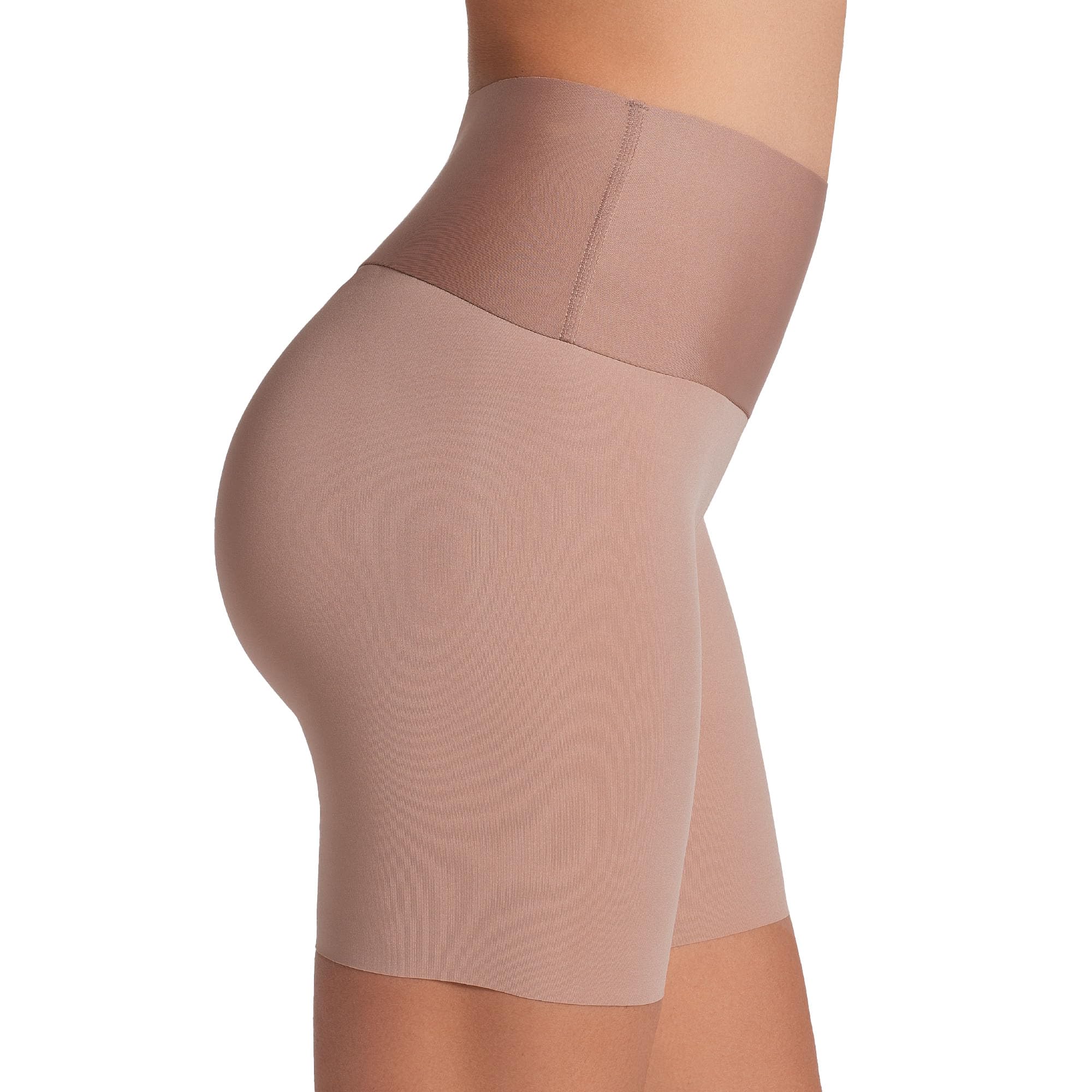 Leonisa Stay-in-Place Seamless Shorts for Women - High Waisted Shapewear Tummy Control