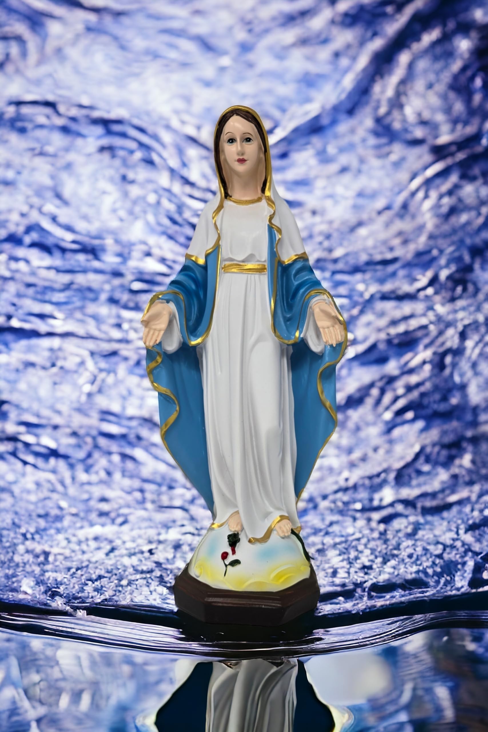 Amazon.co.jp: Festcool 聖母マリア像 祝福された母像 樹脂製 (12