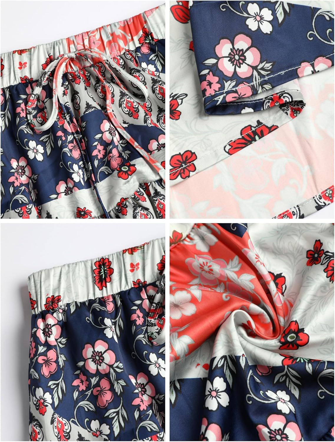 ZAFUL Boho Maxi Skirts for Women Elastic High Waist A-Line Flared Tie Skirts Pleated Flowy Long Skirts 2026 - Image 4