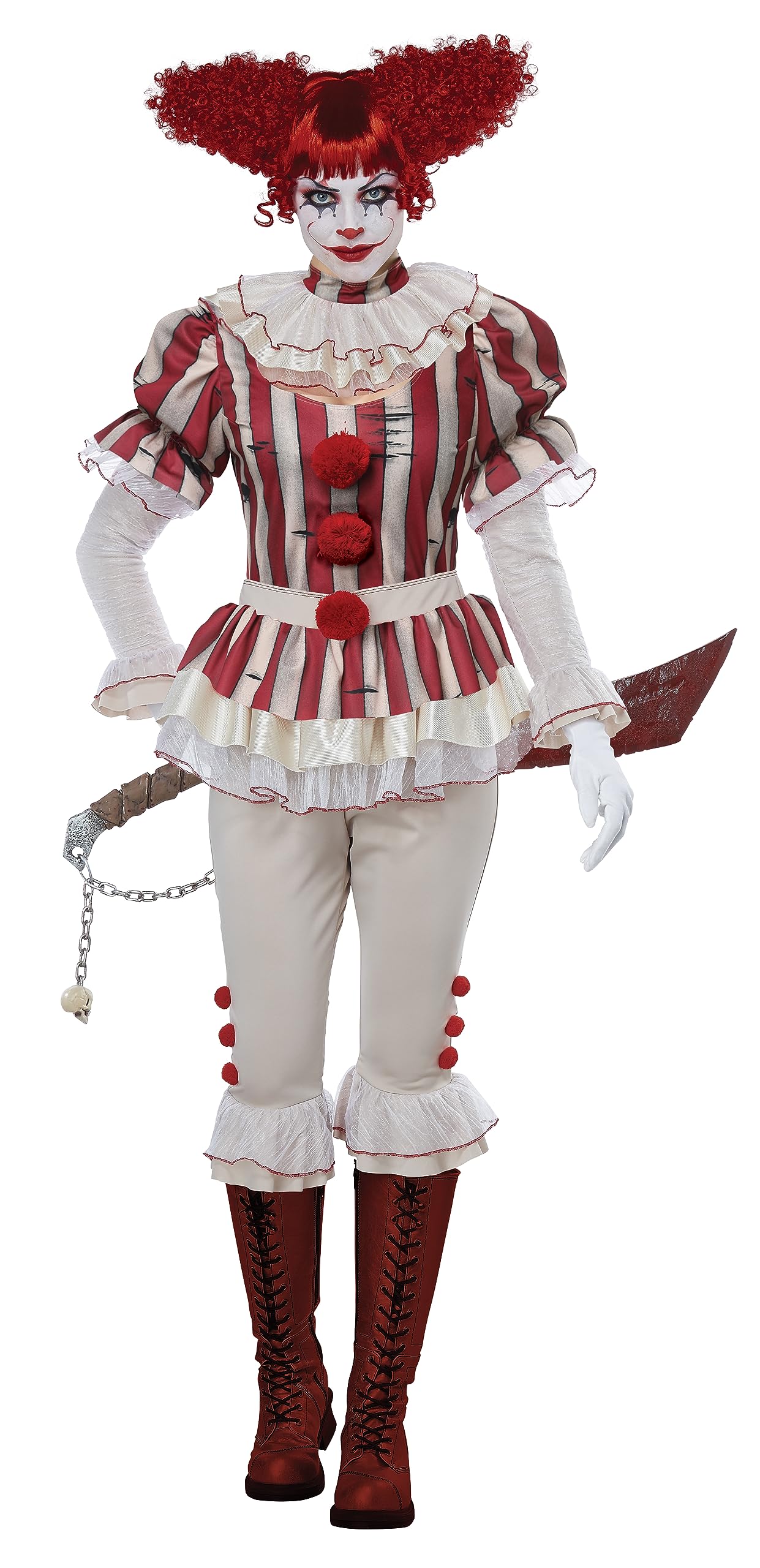 California Costumes womens Sadistic Clown