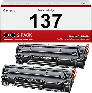 137 Black Toner Cartridge for Canon 137 CRG137 Compatible for Canon d570 Toner Cartridge ImageCLASS mf236n mf232w mf216n mf244dw MF227dw mf240 MF247dw Printers, 2 Black 137 Toner Cartridge