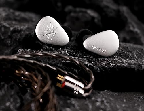 Miniatura 7 de Linsoul Kiwi Ears Quinteto in Ear Monitor, 1DD + 2BA + 1 Planar + 1 PZT Hybrid Driver Earphone, con cable OFC chapado en plata desmontable, placa